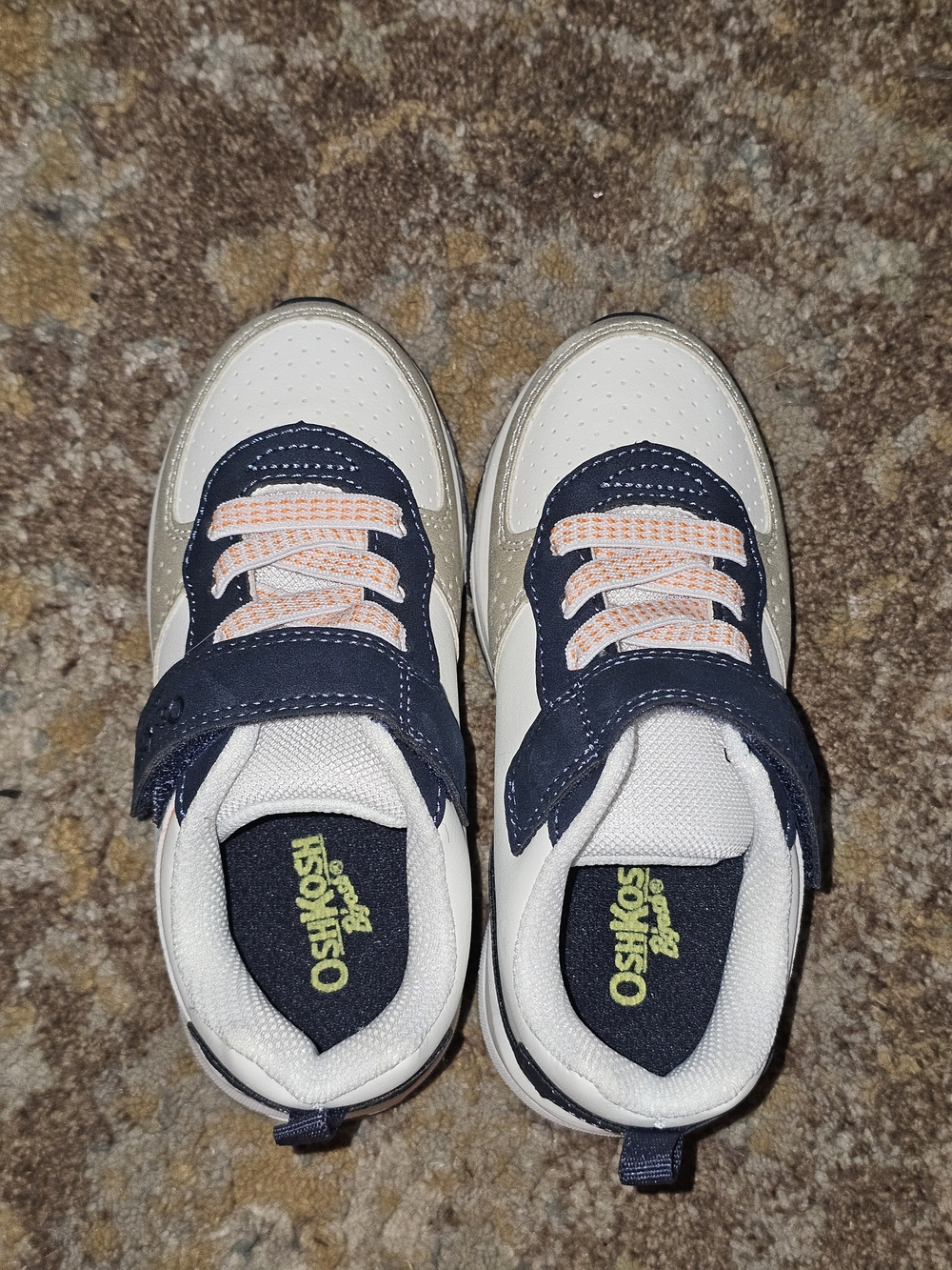 OshKosh B'gosh Kids Navy and White Athletic Sneakers